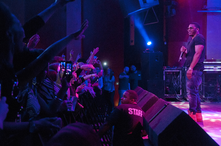 Nelly performs at The Vogue, Sunday, Feb. 8, 2015. The concert, presented by Creative Carter Group, was the launch party for 93.9 The Beat.