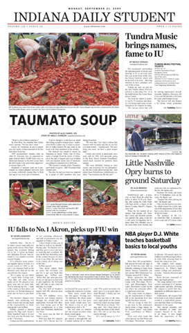 Fraternity fundraiser with tomato fights, a tomato slide, etc. (photos)