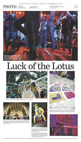 Annual Lotus World Music and Arts Festival in Bloomington (top photo)