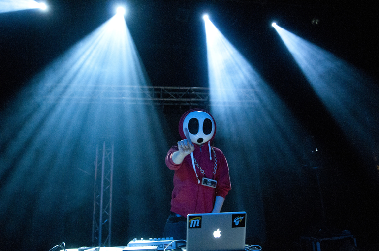 Shy Guy Says performs during Cosby Sweater\'s album release party for the band\'s new EP, \