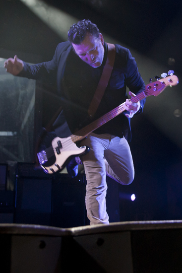 Soundgarden bass player Ben Shepherd performs during May Day at Klipsch Music Center, Saturday, May 11, 2013. (Alex Farris / For The Star)